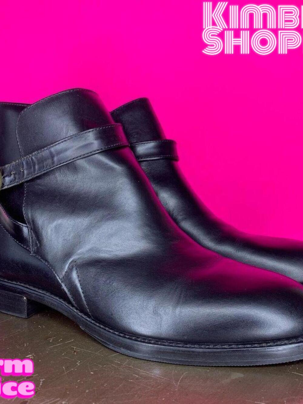 Nine West Black Leather Wrap Strap Ankle Boot US 9 EU 40 UK 7.5